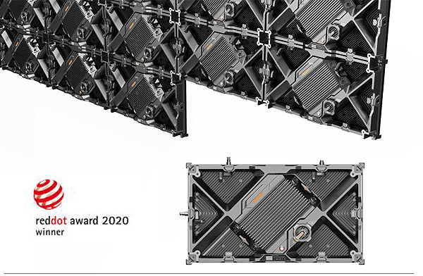 DESAY의 작은 픽셀 간격의 렌탈 스크린 TRB 시리즈의 디스플레이가 2020의 독일 레드닷 디자인 어워드 수상하였다!